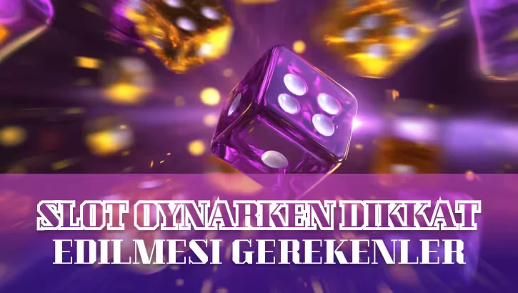 Slot Oynarken Dikkat Edilmesi Gerekenler